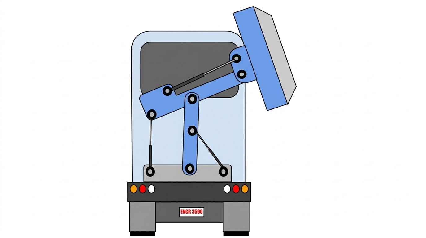 Doppler radar truck in driving configuration (graphical representation).